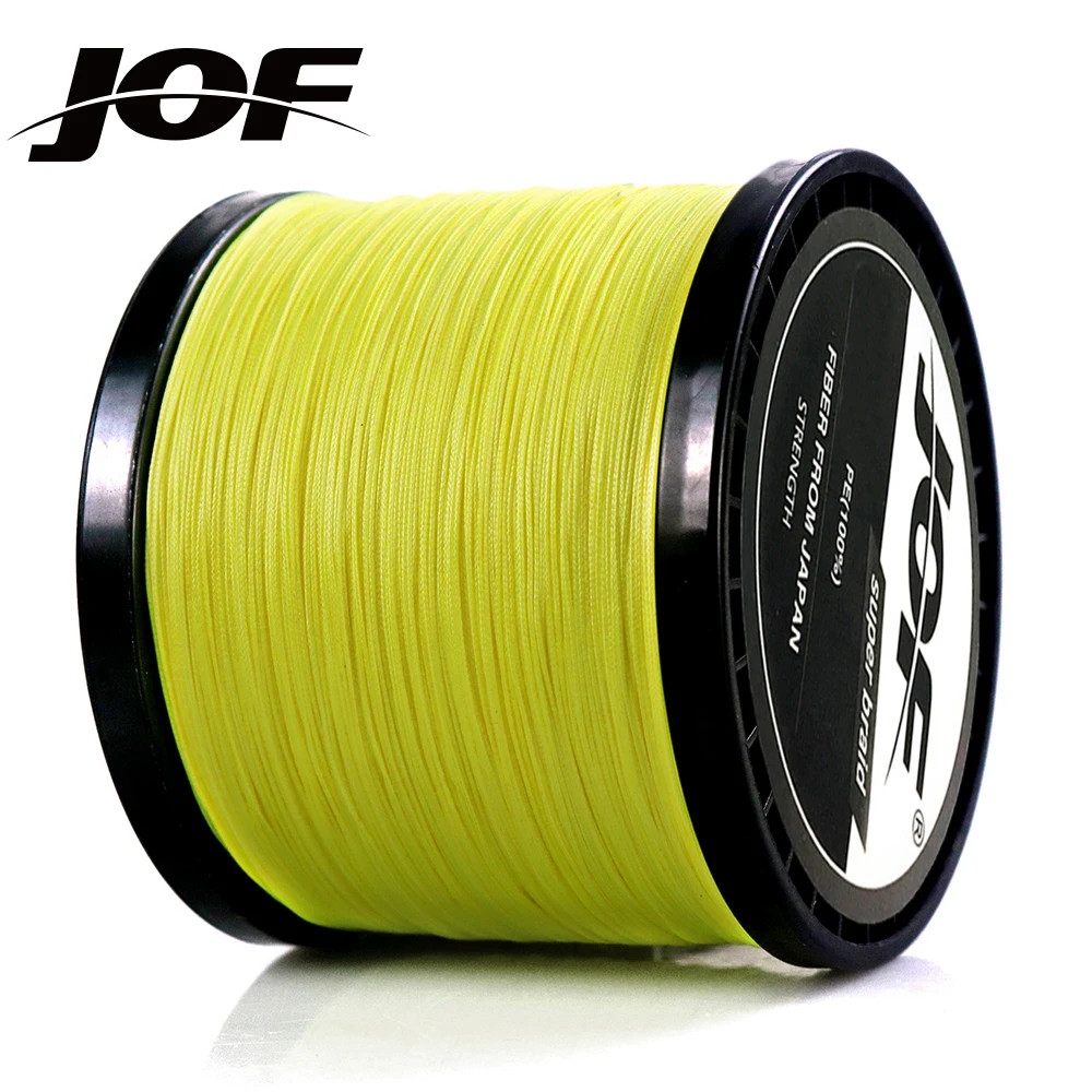 JOF 300 متر 500 متر 1000 متر 18LB-80LB 4 فروع 8 السواحل PE المتعددة الشعيرات المحيط مضفر خيط صنارة الصيد