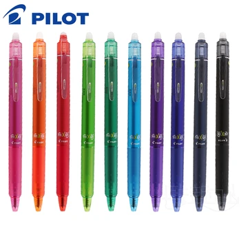 

10PCS Pilot LFBK-23EF/23F Magical Erasable Press Gel Pen 10 Color 0.5mm Stainless Nib Frixion Ball Knock Japan