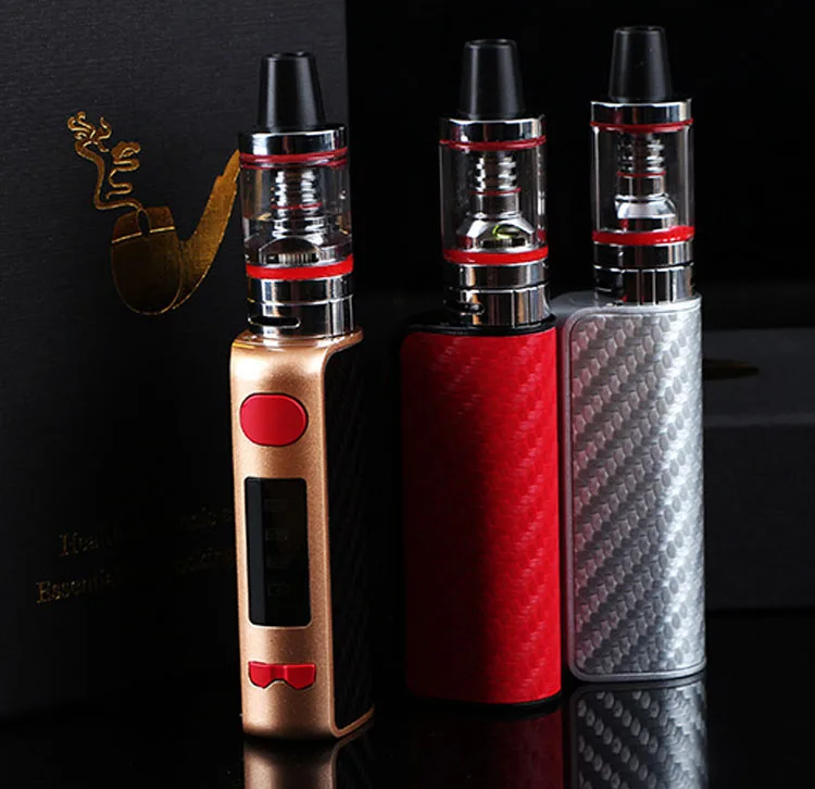 QAZ электронная сигарета мини 80 Вт регулируемый vape мод коробка комплект 1600 мАч батарея 2,5 мл бак жидкости электронная сигарета большой дым