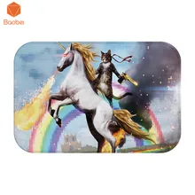 Прихожая приветственные напольные коврики животные милый Единорог принт коврик для ванной комнаты Придверные коврики гостиная Противоскользящий коврик