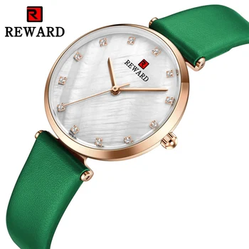 

NEW Reward Ultra-Thin Wrist Women Watches Luxury Female Leather Clock Fashion 2019 Quartz Diamond Ladies Watch Relogio Feminino
