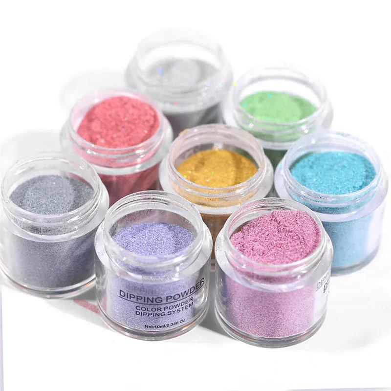 

Misscheering Shiny Nail Art Polymer Acrylic Powder Nail Art Extension Dipping Glitter Powder #T4
