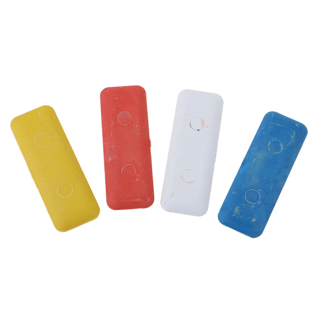 4 Pieces Erasable Colorful Fabric Chalk Tailor DIY Crafting Making Clothes Sewing Tools