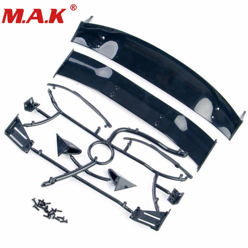 1//10 RC Car Body Rear Spoiler Tail Wing Side Mirror Toys Model Parts Assembly