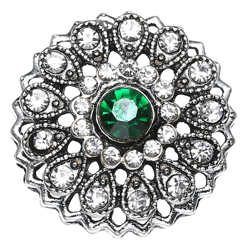 

10pcs/lot OEM Exotic 18mm ginger Ibryant Snaps Jewelry Charms Rhinestone Snap Buttons fit snap Bracelet buttons jewelry AGS1497