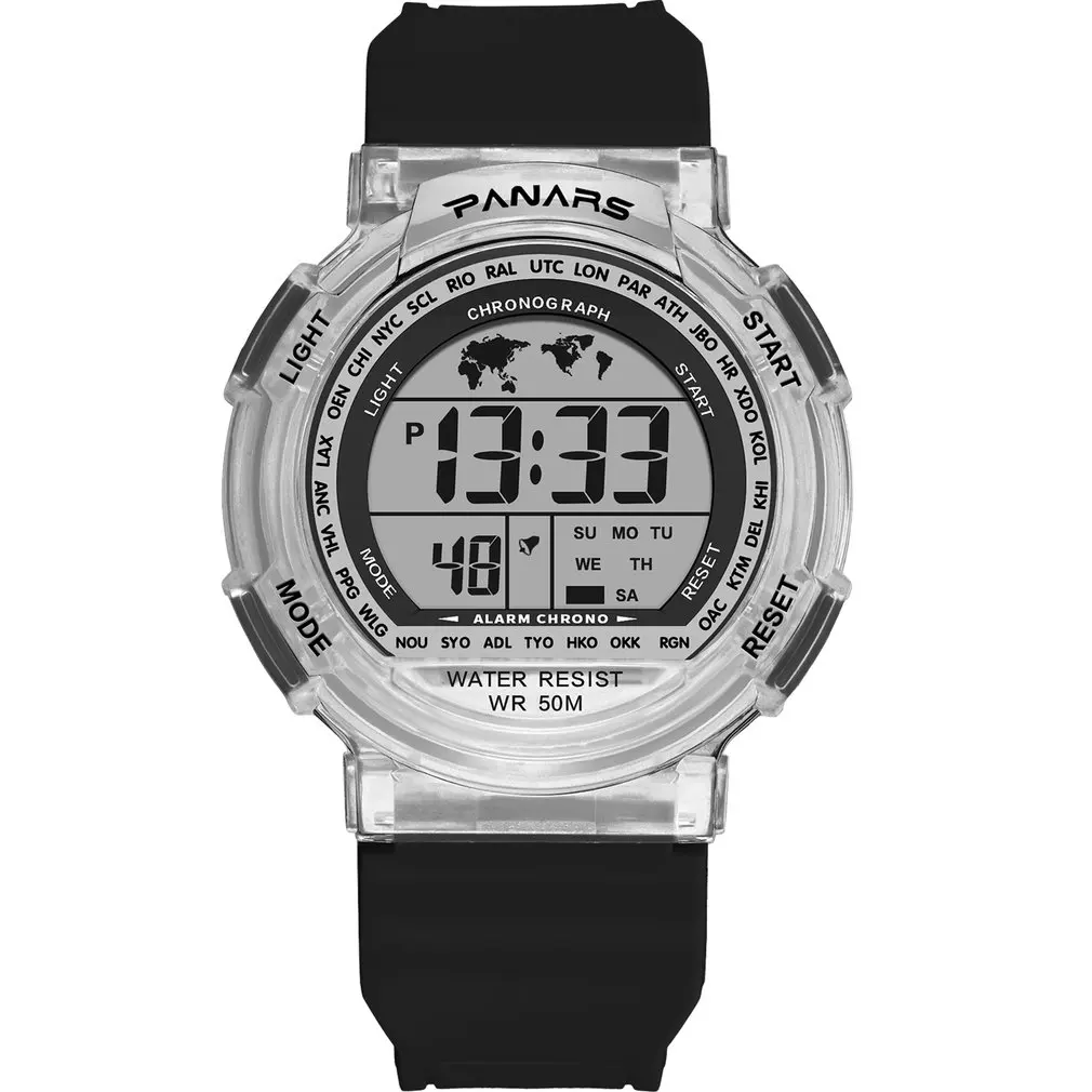 

SYNOKE Multifunctional Sports Waterproof Electronic Watch Men's Digital LED Colorful Night light Wristwatch Electronic watch