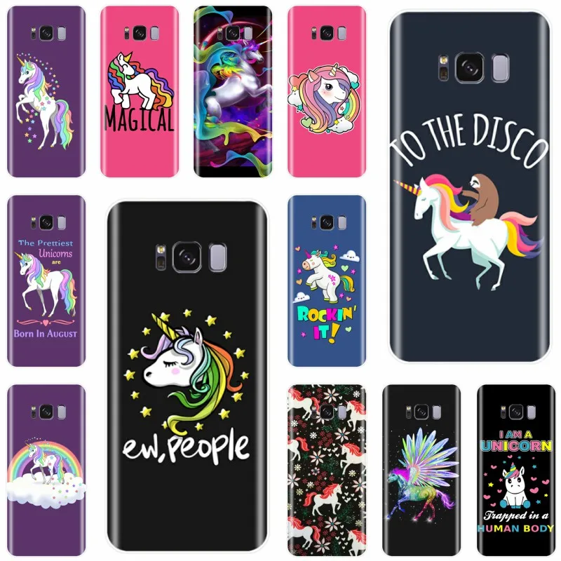 

Rainbow Unicorn Cover Soft Silicone TPU Phone Case For Samsung Galaxy S7EDGE S6 S7 S8 S9 S10 PLUS S10LITE NOTE 8 9