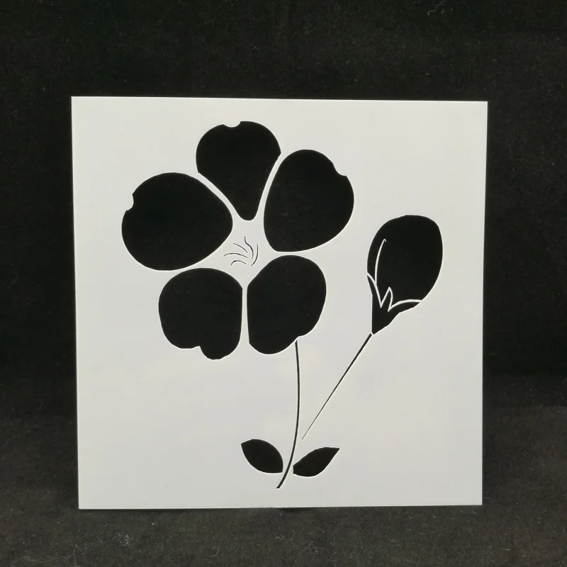 Flower Layering Stencils Drawing Color Spraying Stencil for Diy