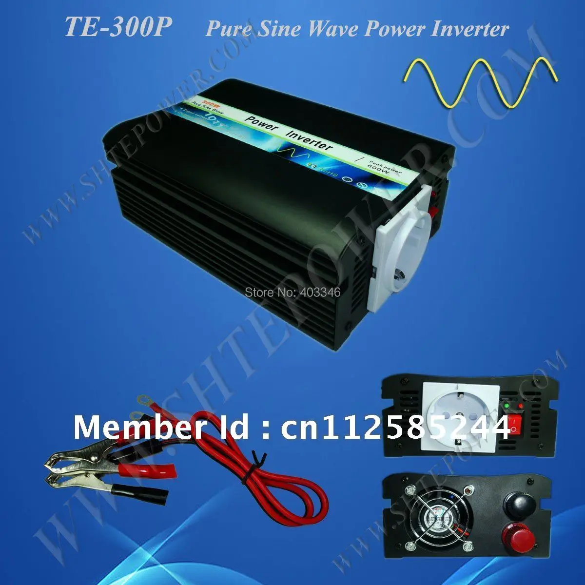 

300w pure sine wave inverter , dc 12v 24vdc to 110v 220v power inverter