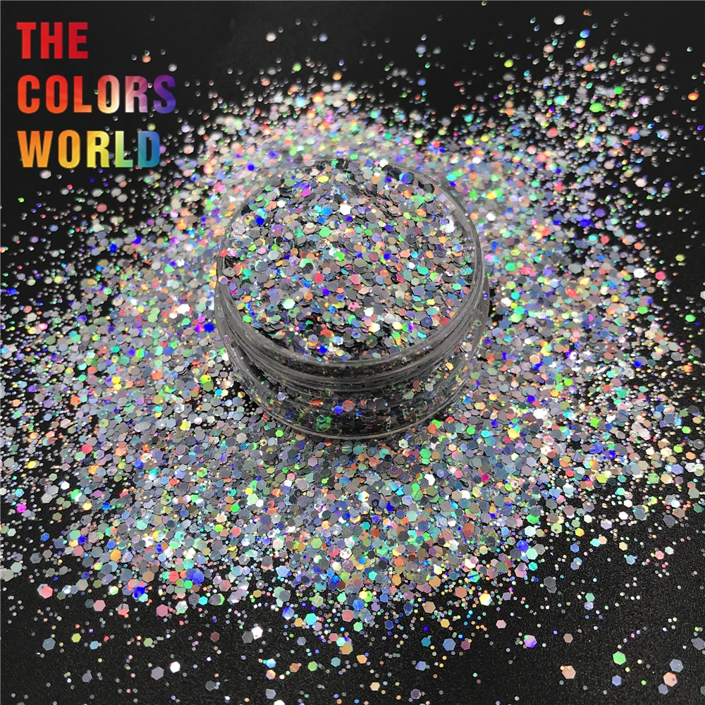 

TCT-325 Chunky Mix Laser Color Nail Glitter Nail Art Decoration Body Art Makeup Tattoo Tumblers DIY Crafts Festival Accessories