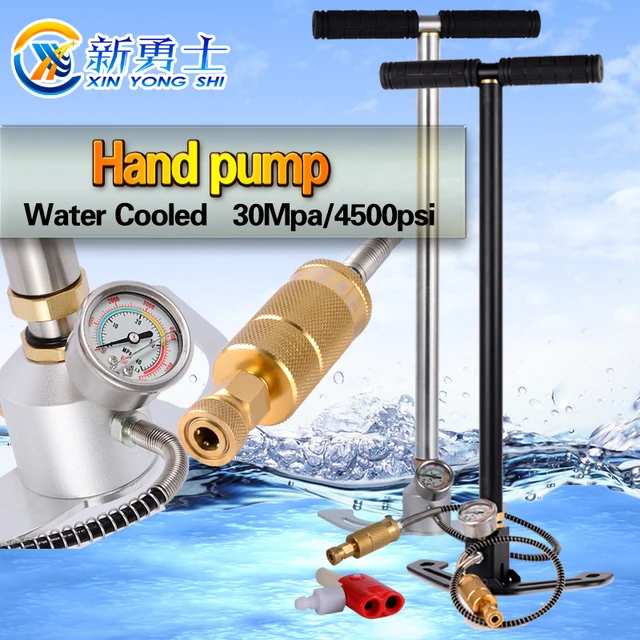 4500PSI 300bar 30mpa high pressure pcp hand operated air pump hand car mini foldable air pumpin