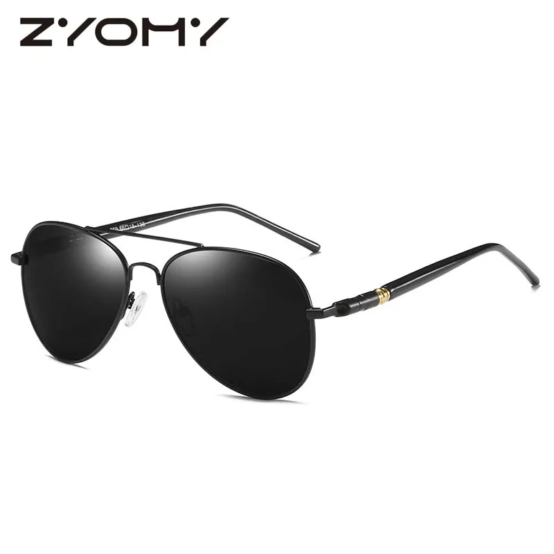 Брендовые дизайнерские очки для вождения, поляризационные очки, UV400, Gafas, металлическая оправа, мужские солнцезащитные очки с линзами жаба, классические мужские солнцезащитные очки