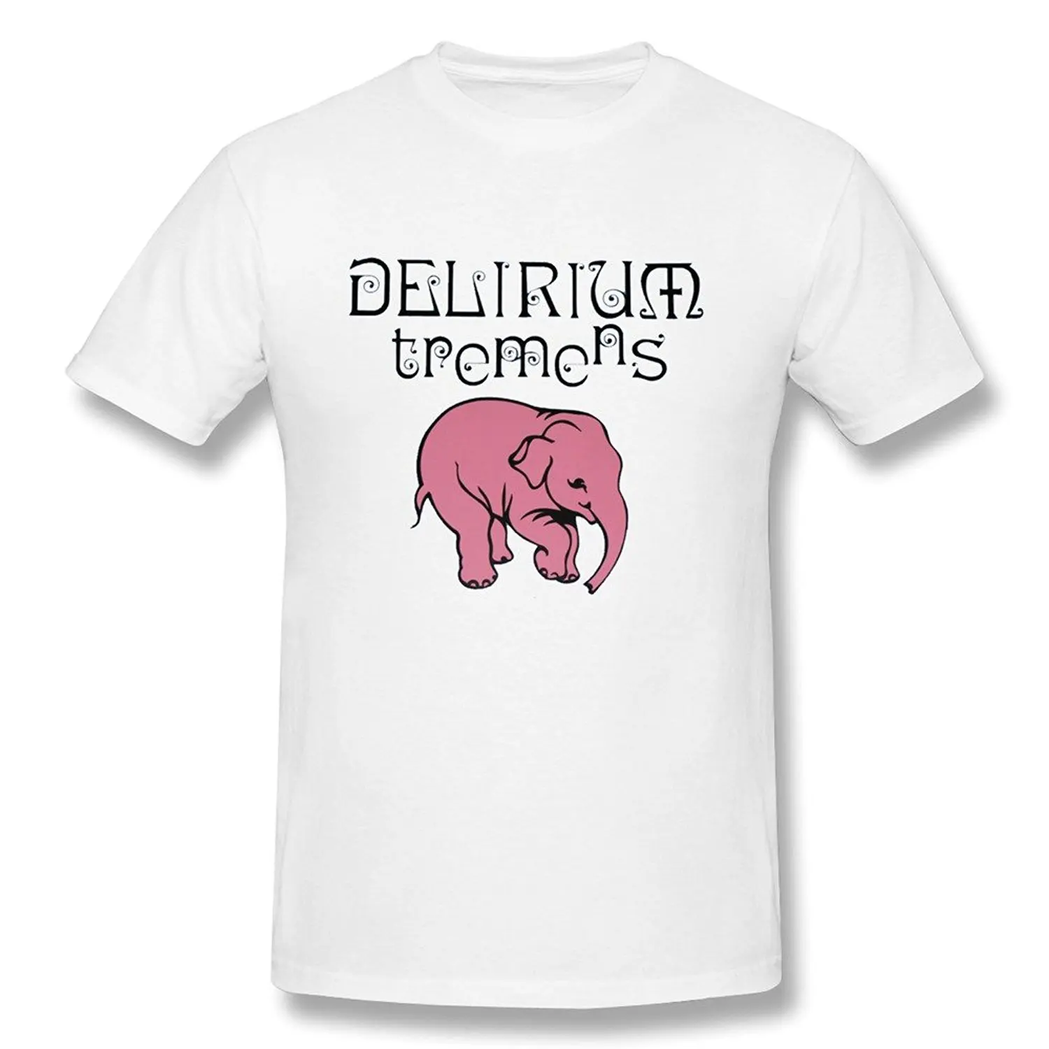 2019 Anskan Delirium Tremens Футболка белая новинка аниме мультфильм печати короткий рукав