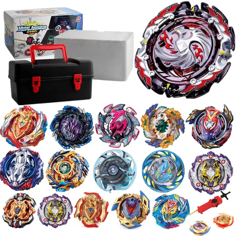 

Tops Set Launchers Beyblade Toys B-131 B-122Toupie Metal God Burst Spinning Top Bey Blade Blades Toy bay blade bables
