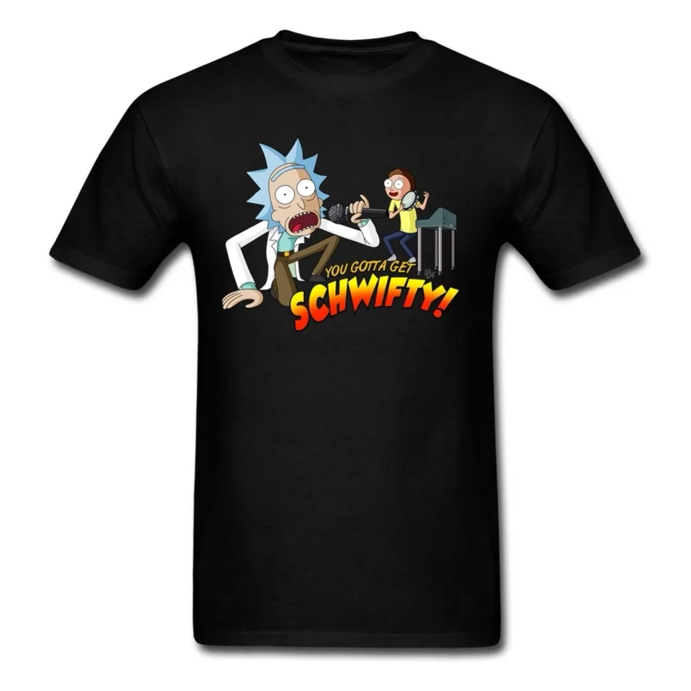 Ты должен сделать Schwifty футболка Для мужчин Графика с круглым вырезом 100% хлопок