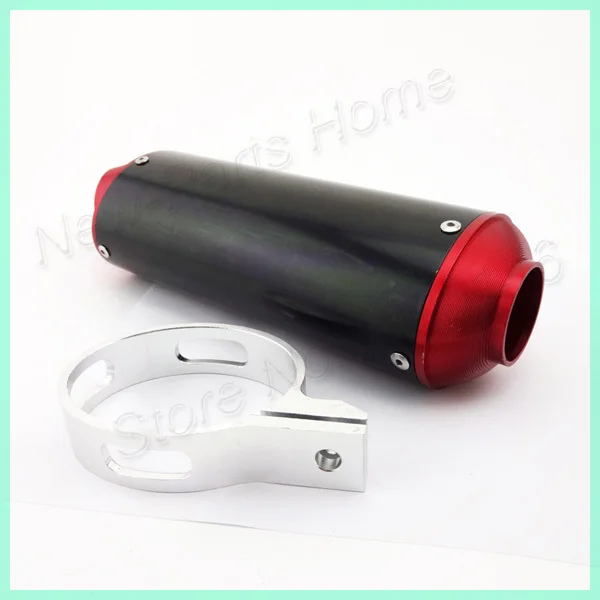 Red Exhaust Muffler With Clamp For 110 125 140 150 160 cc Pit Dirt bike Thumpstar SSR Motorcycle
