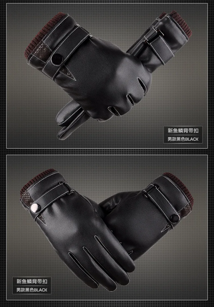 Мужские перчатки из натуральной кожи из натуральной овчины черные перчатки с сенсорным экраном модные брендовые зимние теплые варежки новые