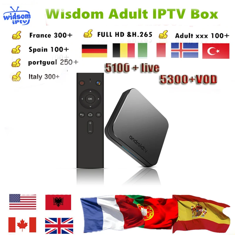 Mecool KM95 ATV android+ 1 год IPTV подписка Европа Франция Великобритания Немецкий Арабский Швеция французский Польша Испания Португалия США Канада