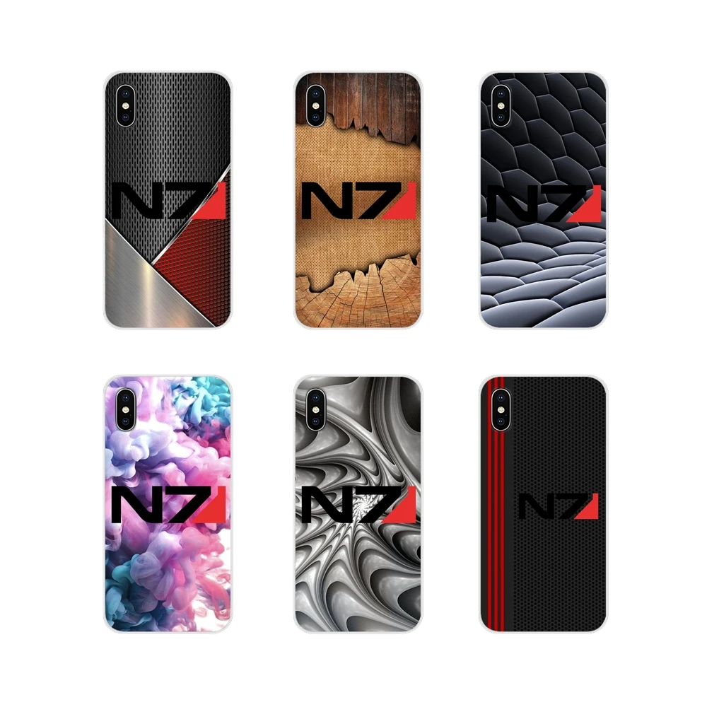 

For Samsung Galaxy S4 S5 MINI S6 S7 edge S8 S9 S10 Plus Note 3 4 5 8 9 Mass Effect N7 Armour Logo Accessories Phone Cases Covers