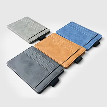 

2019 Women Men Leather Multi-card Card Holder Short Wallet Soft Skin Card Holder Package cartera hombre monederos para mujer 50