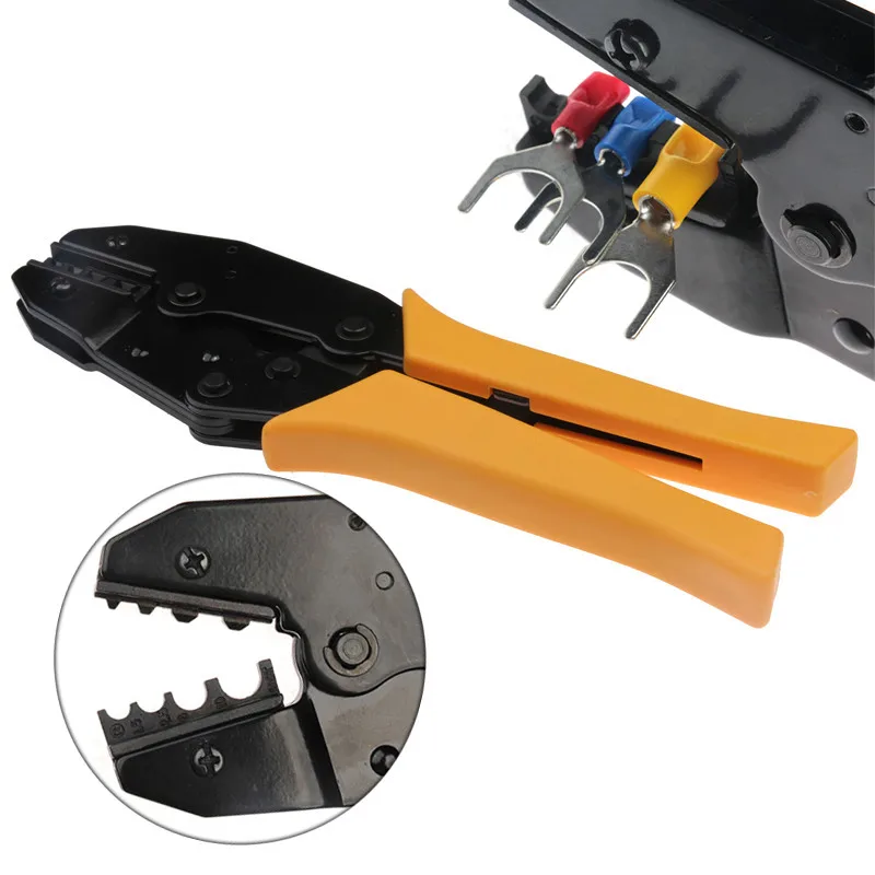 

New Durable Terminals Ratcheting Wire Crimp Pliers for 1.5-10mm2 Cable Cutters Tools Crimper AWG 22-10 Cold-Pressed Terminator