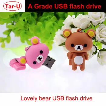 

Free Shipping :Cartoon bear plastic usb flash drive 4GB 8GB 16GB 32GB memory card popular flash pendrive