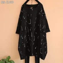 82 весной и осенью плюс женский размер футболка с длинными рукавами pocket краска Мешковатые Свободные Базовая футболка женская футболка