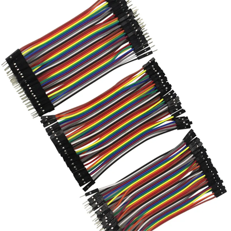 

Dupont Line 10cm Male to Male + Female to Male and Female to Female Jumper Wire Dupont Cable for arduino DIY KIT