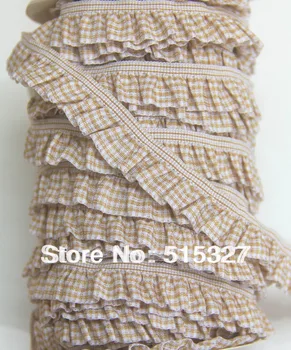 

Free Shipping 30 yard /lot ,1.7CM Elastic Lace Fold Lace Clothing Ribbon