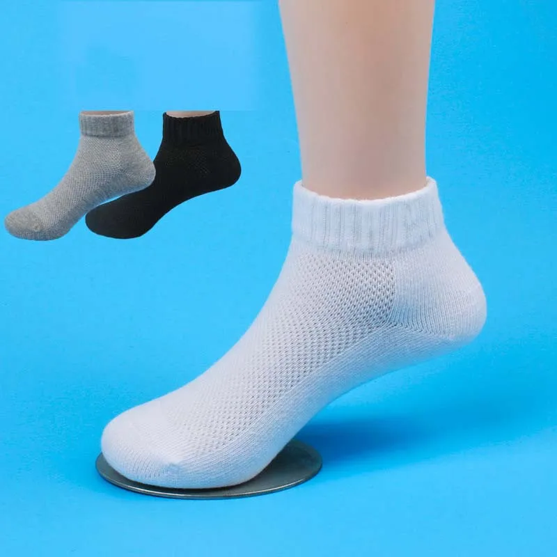 Kids Socks Boys Cotton Summer Ankle Socks White Sport Socks for Kids