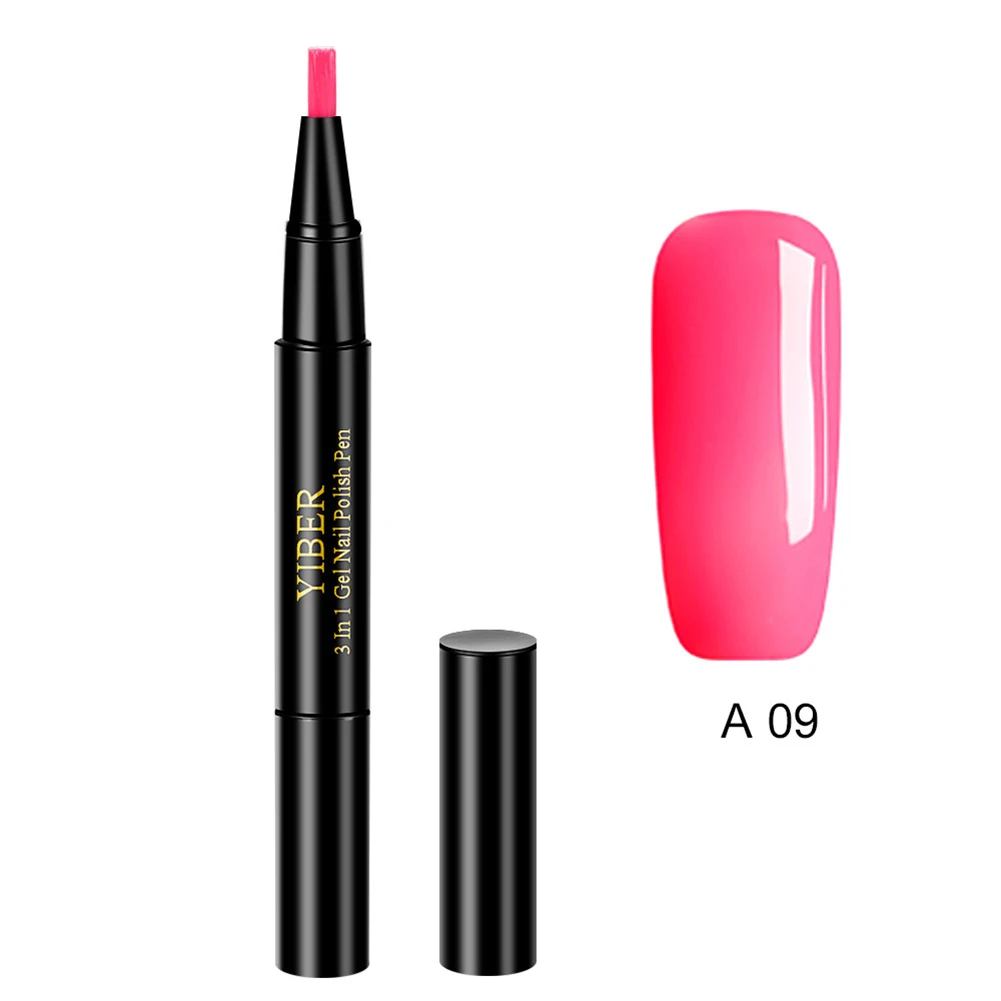 One Step Nail Gel Polish Pen UV Manicure Nail Gel Varnish Pen Nails Art Pencil QRD88 - Цвет: as picture