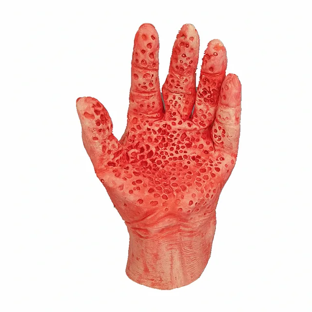 Trypophobia intensive phobia Hand Gloves Palm Halloween