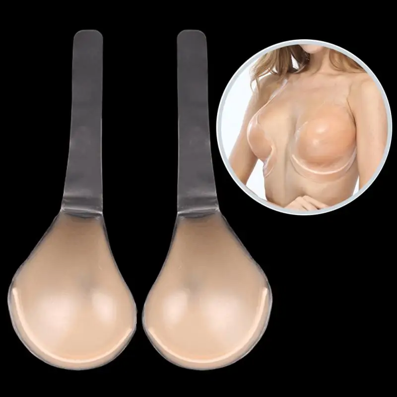 

Silicone Bra B C D DD DDD Plus size Sexy Lady Invisible Strapless Bra Push-Up Bras Self -Adhesive Dress Sticky Gel Backless