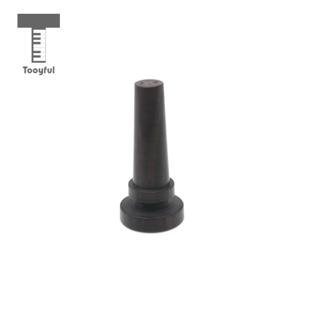 Tooyful Finest Ebony Violin Fiddle Tail Nail Fasten Tailpiece Black for 3/4 4/4 Size Violin Replacement Parts
