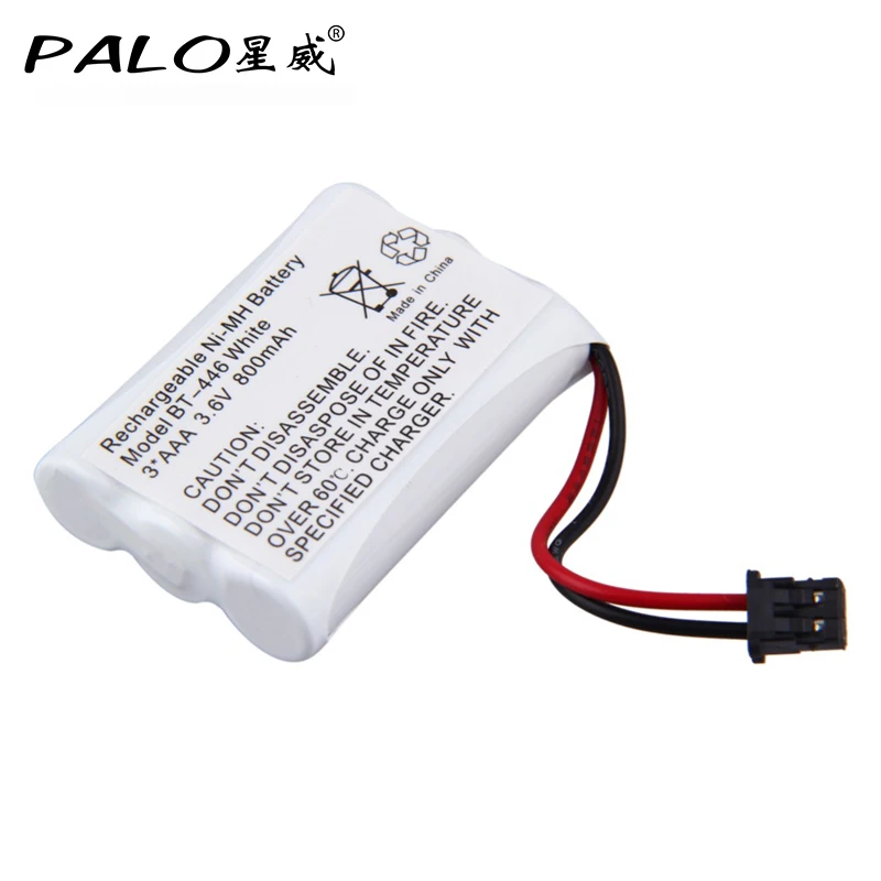 White Rechargebable Ni MH Cordless Phone Battery Model BT 446 3*AAA 3 ...