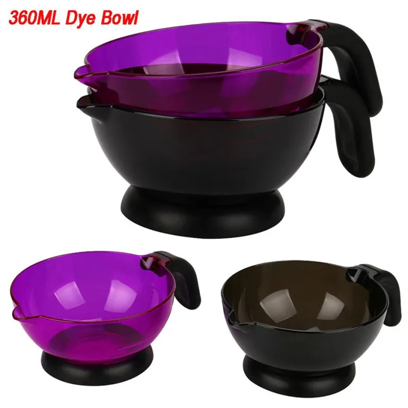 360ML Plastic Dyeing Bowl Assorted Salon Dye Seasoning Bowl Colors