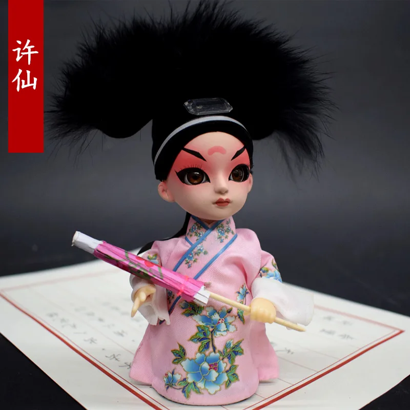 Китайский Стиль шелк рисунок Пекинская опера ручной работы модель Doll Collection