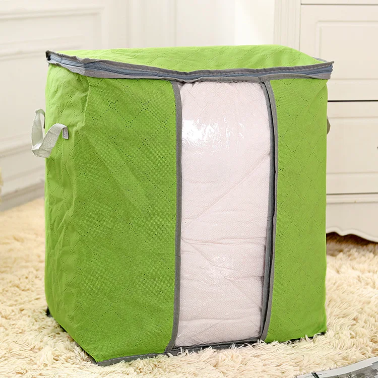 Eco friendly Bamboo charcoal Home Storage Bag Clothes Quilt Bedding