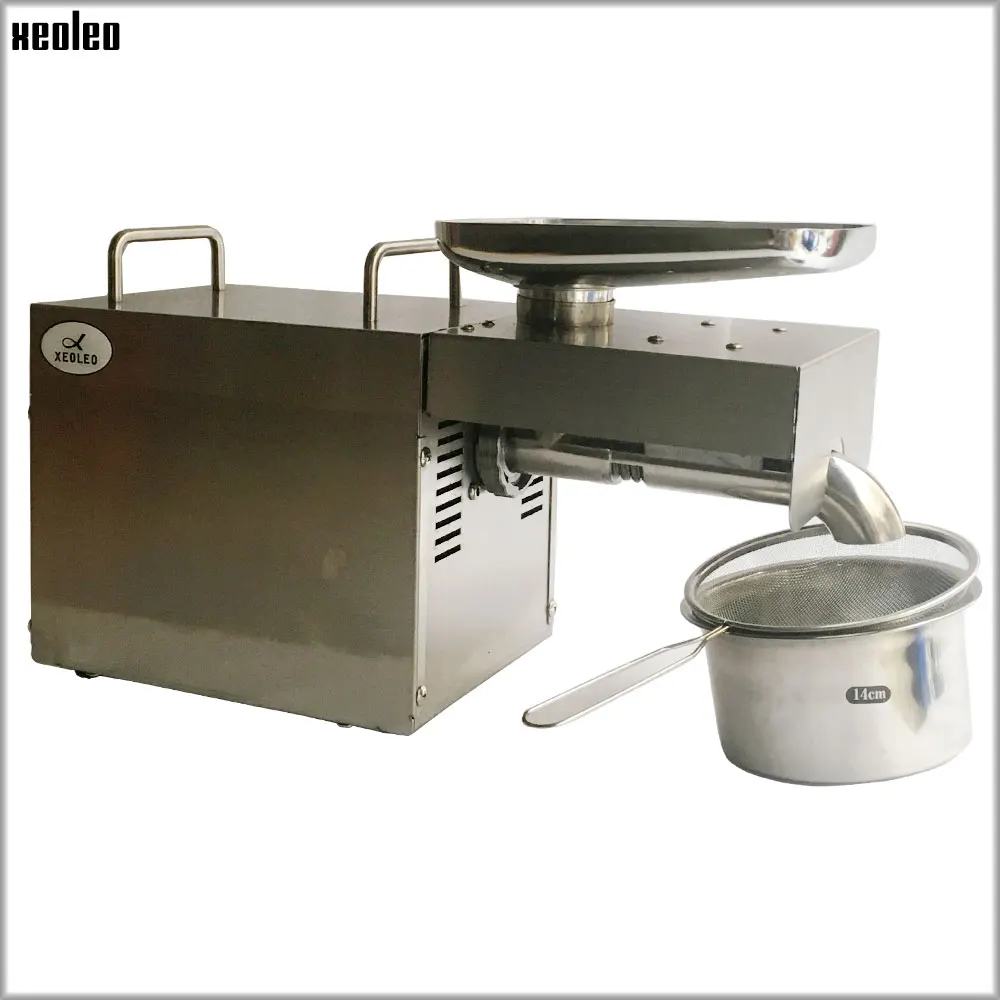 

XEOLEO Cold&Hot Oil presser Commercial&Household Oil press machine 304# Stainless steel Olive Oil machine Peanut/Walnut/Rapeseed