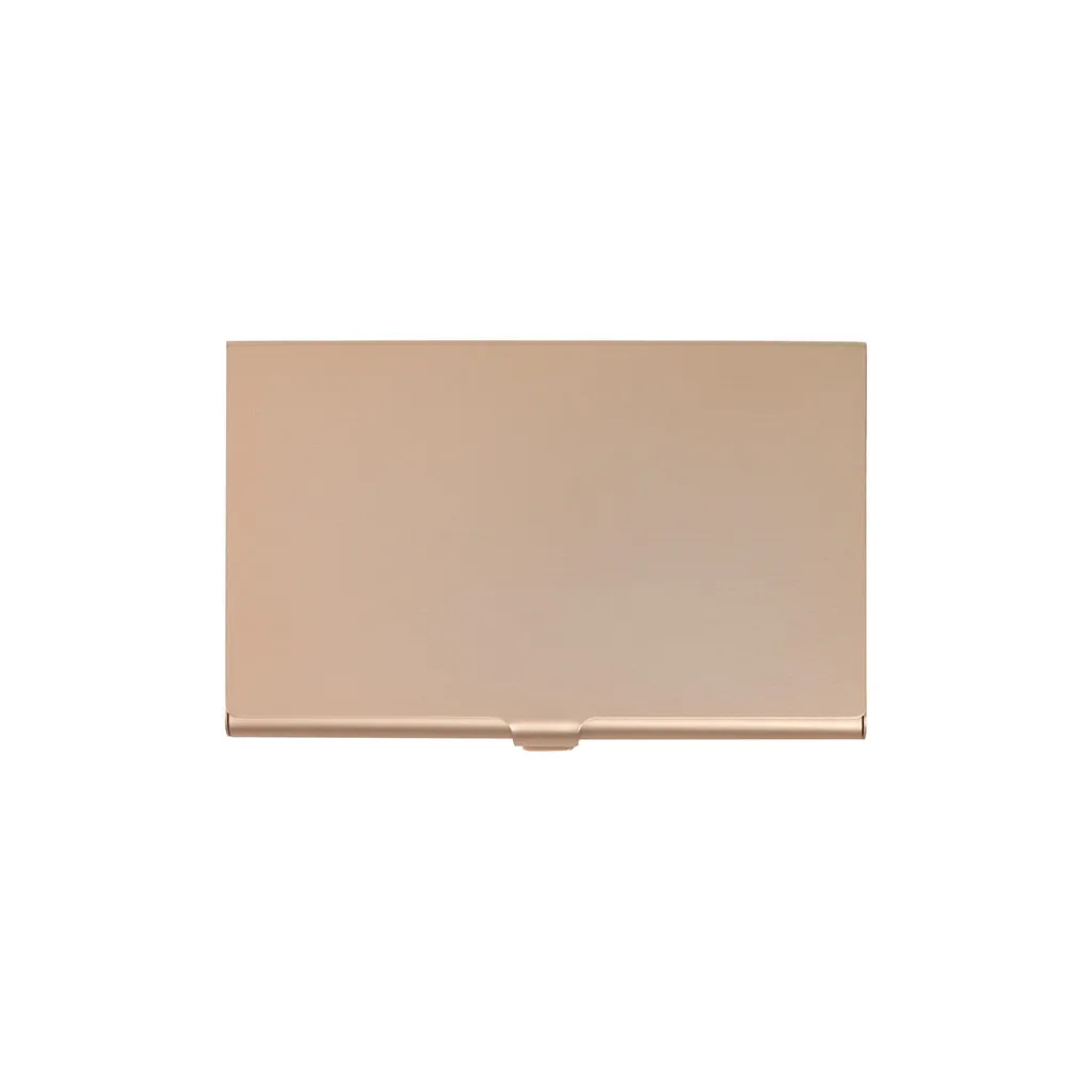 Новый креативный держатель металлический кожаный чехол для ID кредитной бизнес Doka пакет кошелек с отделами для карт сплошной цвет
