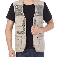 Военный тактический жилет с несколькими карманами, сетчатый дышащий хлопковый спортивный жилет для пеших прогулок, охоты, фотографии, рыбалки, одежда без рукавов