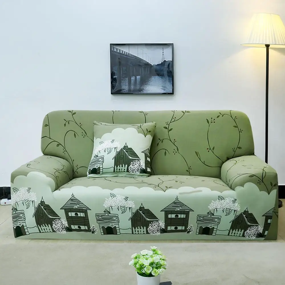 1 шт. чехлы для диванов 1 2 3 4 местный цветочный диван Чехол протектор мебели - Цвет: 2