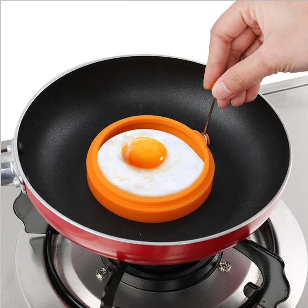 

5pcs Rings Molds Eggs Tools DIY Round Breakfast Silicone Egg Molds Pancake Cooking Tools Kitchen Accessories Eggs Cooking Moulds