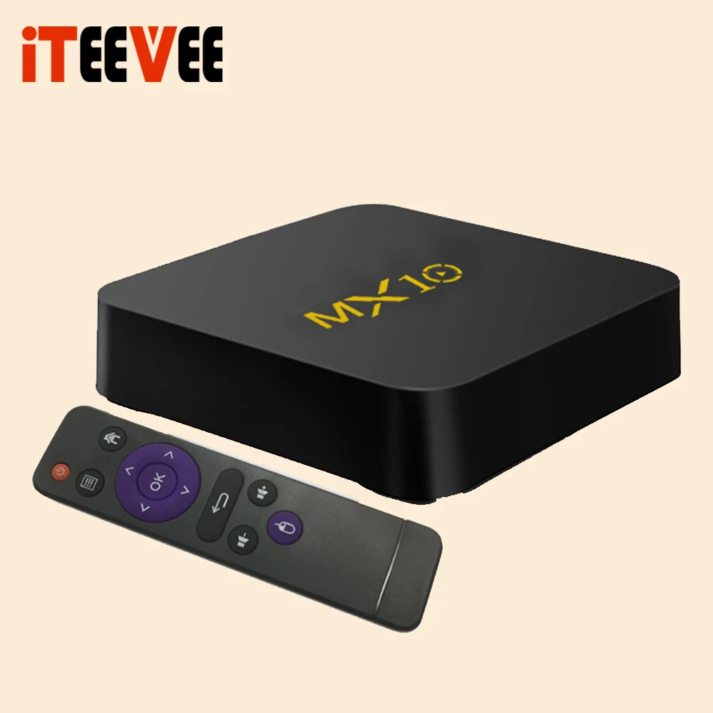 50 шт. Android 8,1 tv Box MX10 4 ГБ/64 Гб RK3328 четырехъядерный 2,4G WiFi 100M LAN VP9 H.265 HDR10 4K USB 3,0 Смарт медиаплеер