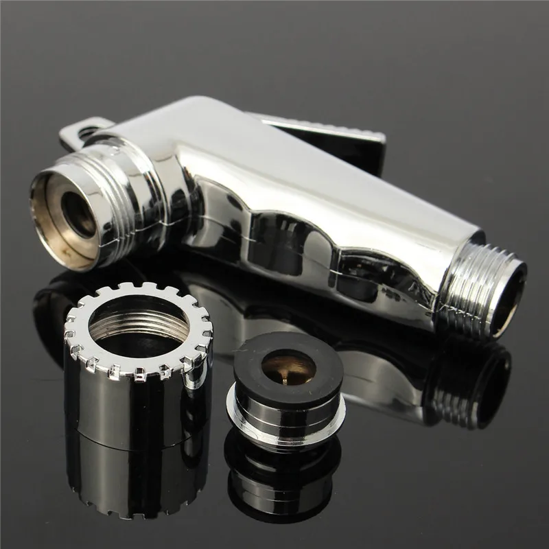 Silver Hand Held Bidet Toliet Bidet Hand Held Portable Bidet Sprayer Shattaf Toilet Shower Spray Bidet Faucet Bathroom Parts Silver Hand Held Bidet Toliet Bidet Hand Held Portable Bidet Sprayer Shattaf Toilet Shower Spray Bidet Faucet Bathroom Parts
