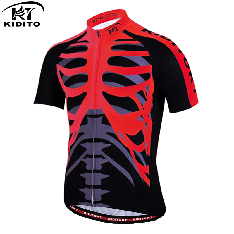 KIDITOKT, забавный комплект из Джерси для велоспорта, летняя одежда для велоспорта, костюм с черепом, одежда для горного велосипеда, одежда для гонок, велосипедная одежда, костюм - Цвет: Cycling Jerseys 5
