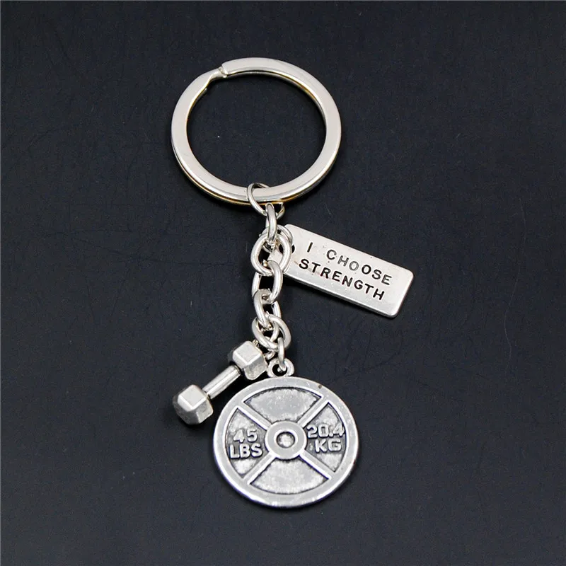 1 шт. брелок штанга для фитнеса и спорта|key ring|keychain gymring key ring |