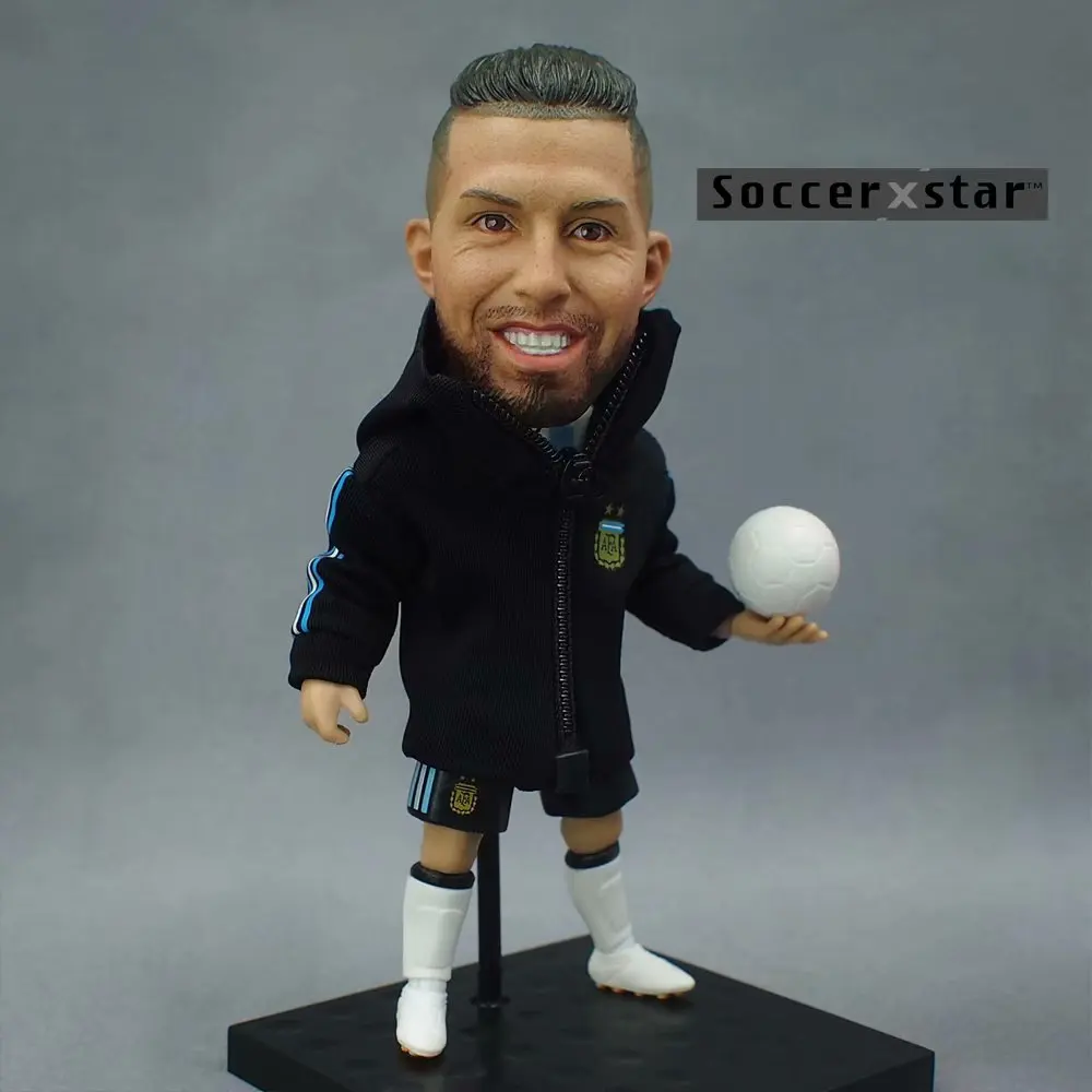 

Soccerxstar Figurine Football Player Movable Dolls 9# AGUERO (ARG 2018) 12CM/5in Figure BOX include Accessories