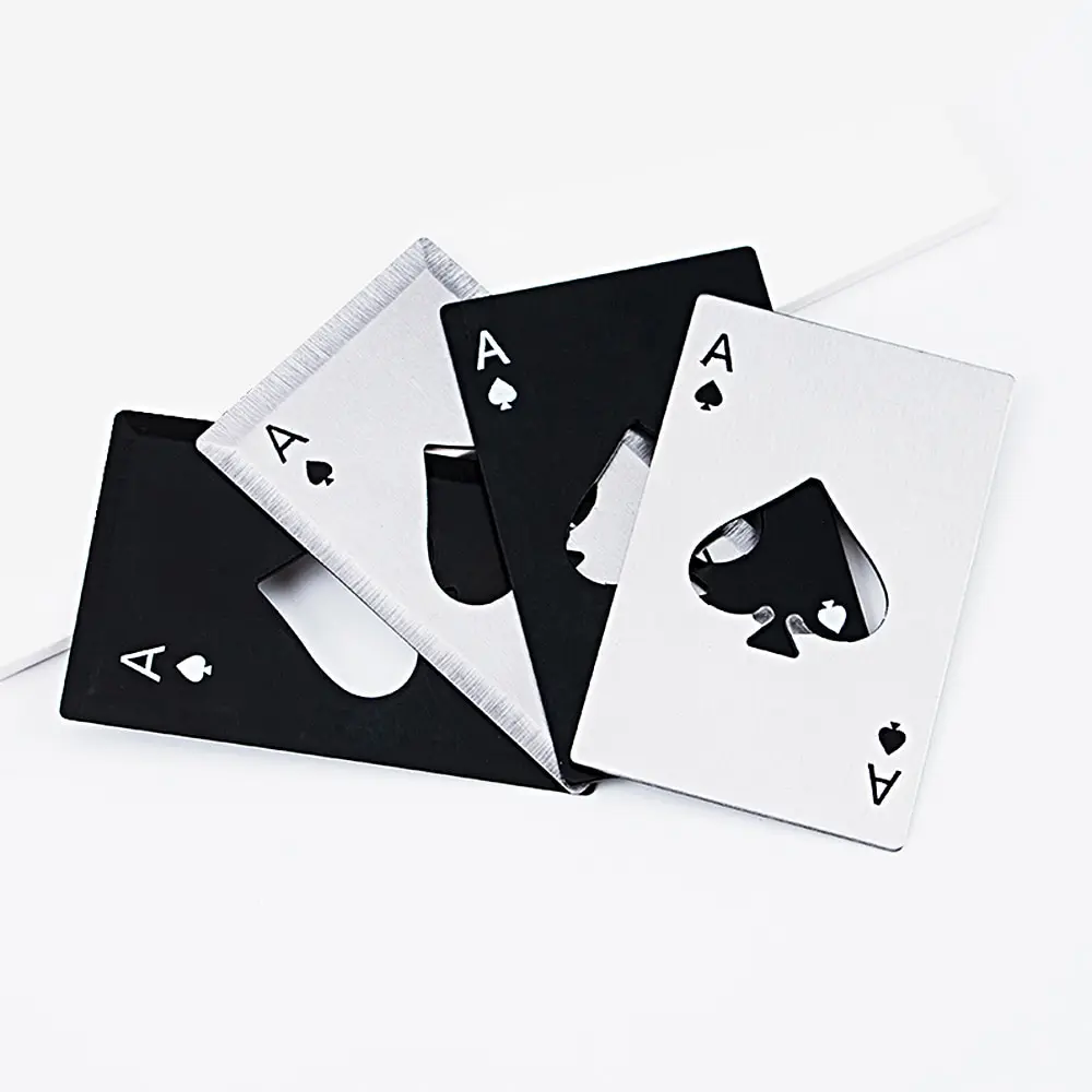 Нержавеющая сталь покер карта, открывашка покерные игровые карты пик газировка, пиво, бутылка Кепки барная открывашка инструменты Кухня гаджеты