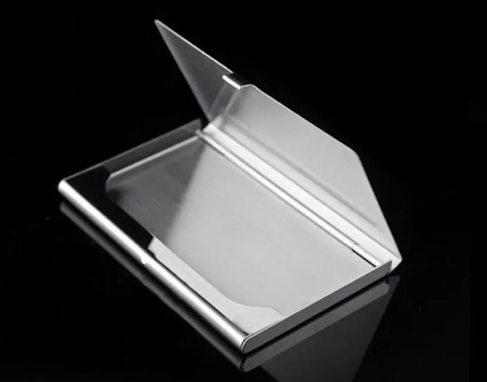 Xiniu мужские бумажники стальной Серебряный алюминиевый бизнес-кличка держатель для кредитных карт Чехол для мужчин бумажники Porte Carte#1360